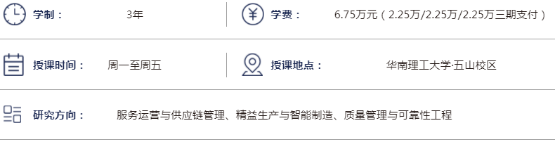 2022年華南理工大學工程管理碩士（MEM）招生簡章